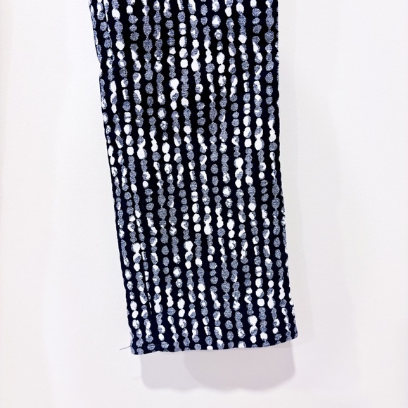 LISETTE Navy and white stretch skinny pants - Picture 4 of 8